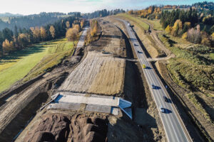 Budowa drogi krajowej nr 47 Rdzawka – Nowy Targ / źródło: GDDKiA