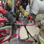 07.11.2022. Sandomierz. Zdjęcie ze szczytu bazyliki katedralnej ozdoby frontonu świątyni. / Fot. ks. Grzegorz Słodkowski - rzecznik diecezji sandomierskiej