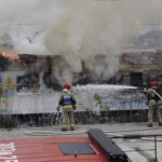 13.11.2022. Kielce. Dworzec PKP. Pożar wagonu / Fot. Jarosław Kubalski - Radio Kielce