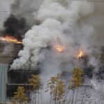 13.11.2022. Kielce. Dworzec PKP. Pożar wagonu / Fot. Jarosław Kubalski - Radio Kielce