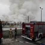 13.11.2022. Kielce. Dworzec PKP. Pożar wagonu / Fot. Jarosław Kubalski - Radio Kielce