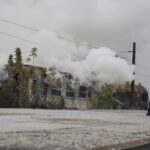 13.11.2022. Kielce. Dworzec PKP. Pożar wagonu / Fot. Jarosław Kubalski - Radio Kielce