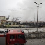 13.11.2022. Kielce. Dworzec PKP. Pożar wagonu / Fot. Jarosław Kubalski - Radio Kielce