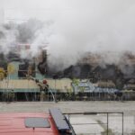 13.11.2022. Kielce. Dworzec PKP. Pożar wagonu / Fot. Jarosław Kubalski - Radio Kielce