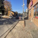 13.11.2022. Staszów. Ulica Opatowska. Remont / Fot. Grażyna Szlęzak - Radio Kielce