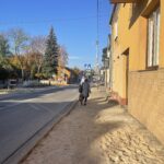 13.11.2022. Staszów. Ulica Opatowska. Remont / Fot. Grażyna Szlęzak - Radio Kielce