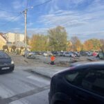 13.11.2022. Staszów. Ulica Opatowska. Remont / Fot. Grażyna Szlęzak - Radio Kielce