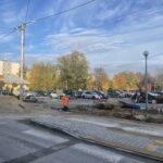 13.11.2022. Staszów. Ulica Opatowska. Remont / Fot. Grażyna Szlęzak - Radio Kielce