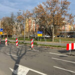 09.11.2022. Kielce. Aleja Tysiąclecia Państwa Polskiego. Budowa Inteligentnego Systemu Transportowego / Fot. Wiktor Taszłow – Radio Kielce