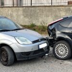 09.11.2022. Kielce. Kolizja na ulicy Lecha Kaczyńskiego. / Fot. Wiktor Taszłow - Radio Kielce