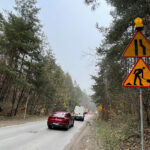 15.11.2022. Remont części ulicy Chorzowskiej. / Fot. Wiktor Taszłow - Radio Kielce.