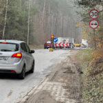 15.11.2022. Remont części ulicy Chorzowskiej. / Fot. Wiktor Taszłow - Radio Kielce.