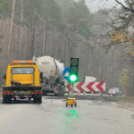 15.11.2022. Remont części ulicy Chorzowskiej. / Fot. Wiktor Taszłow - Radio Kielce.