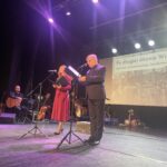 12.11.2022. Sandomeirz. Port Kultury. Na zdjęciu (od lewej): Katarzyna Radziwiłko - dyrektor Sandomierskiego Centrum Kultury, Krzysztof Kwiecień - Port Kultury / Fot. Grażyna Szlęzak - Radio Kielce