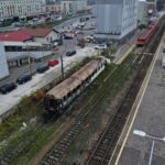 14.11.2022. Kielce. Spalony wagon na dworcu PKP / Fot. Jarosław Kubalski - Radio Kielce