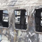 14.11.2022. Kielce. Spalony wagon na dworcu PKP / Fot. Jarosław Kubalski - Radio Kielce