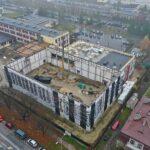 16.11.2022. Kielce. Budowa hali sportowej dla uczniów I Liceum Ogólnokształcącego im. Stefana Żeromskiego w Kielcach / Fot. Jarosław Kubalski - Radio Kielce