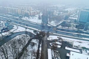 25.11.2022. Kielce. Skrzyżowanie ulic Jagiellońskiej, Kamińskiego i Karczówkowskiej / Fot. Jarosław Kubalski - Radio Kielce