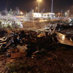 08.11.2022. Kielce. Pożar przy ulicy Starowiejskiej. / Fot. Wiktor Taszłow - Radio Kielce