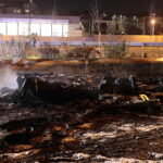 08.11.2022. Kielce. Pożar przy ulicy Starowiejskiej. / Fot. Wiktor Taszłow - Radio Kielce