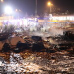 08.11.2022. Kielce. Pożar przy ulicy Starowiejskiej. / Fot. Wiktor Taszłow - Radio Kielce