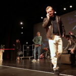 09.11.2022. Kielce. Teatr im Stefana Żeromskiego. Spektakl „#mickiewiczeminescu”. / Fot. Wiktor Taszłow - Radio Kielce