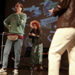 09.11.2022. Kielce. Teatr im Stefana Żeromskiego. Spektakl „#mickiewiczeminescu”. / Fot. Wiktor Taszłow - Radio Kielce