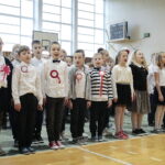 10.11.2022. Kielce. Akcja „Szkoła do hymnu” / Fot. Wiktor Taszłow - Radio Kielce