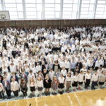 10.11.2022. Kielce. Akcja „Szkoła do hymnu” / Fot. Wiktor Taszłow - Radio Kielce