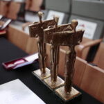 10.11.2022. Kielce. Budynek „Okrąglaka” urzędu wojewódzkiego w Kielcach zaprezentował się w nowej odsłonie / Fot. Wiktor Taszłow - Radio Kielce