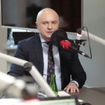 14.11.2022. Kielce. Studio Polityczne Radia Kielce. Na zdjęciu: wicewojewoda Rafał Nowak - PiS / Fot. Wiktor Taszłow - Radio Kielce