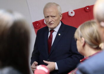 Na zdjęciu Jacek Piechota - prezes Polsko-Ukraińskiej Izby Gospodarczej. / Fot. Wiktor Taszłow - Radio Kielce