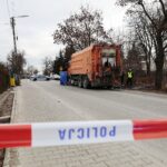 21.11.2022. Wolica. Śmiertelne potrącenie pieszego/ Fot. Wiktor Taszłow - Radio Kielce