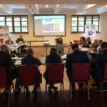 10.11.2022. Sandomierz. Przedstawiciele rozgłośni regionalnych Polskiego Radia, Telewizji Polskiej i Narodowego Centrum Kultury omawiali założenia festiwalu „Jawor u źródeł kultury” / Fot. Marek Wtorek - Radio Kielce