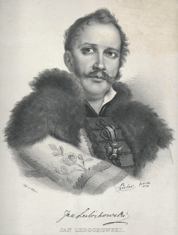 Jan Ledóchowski, rysunek Leclera (1832) / źródło: ledochowski.eu