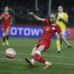 11.11.2022. Ostrowiec Św. Mecz piłkarskiej reprezentacja Polski kobiet z Rumunią. / Fot. Jarosław Kubalski - Radio Kielce