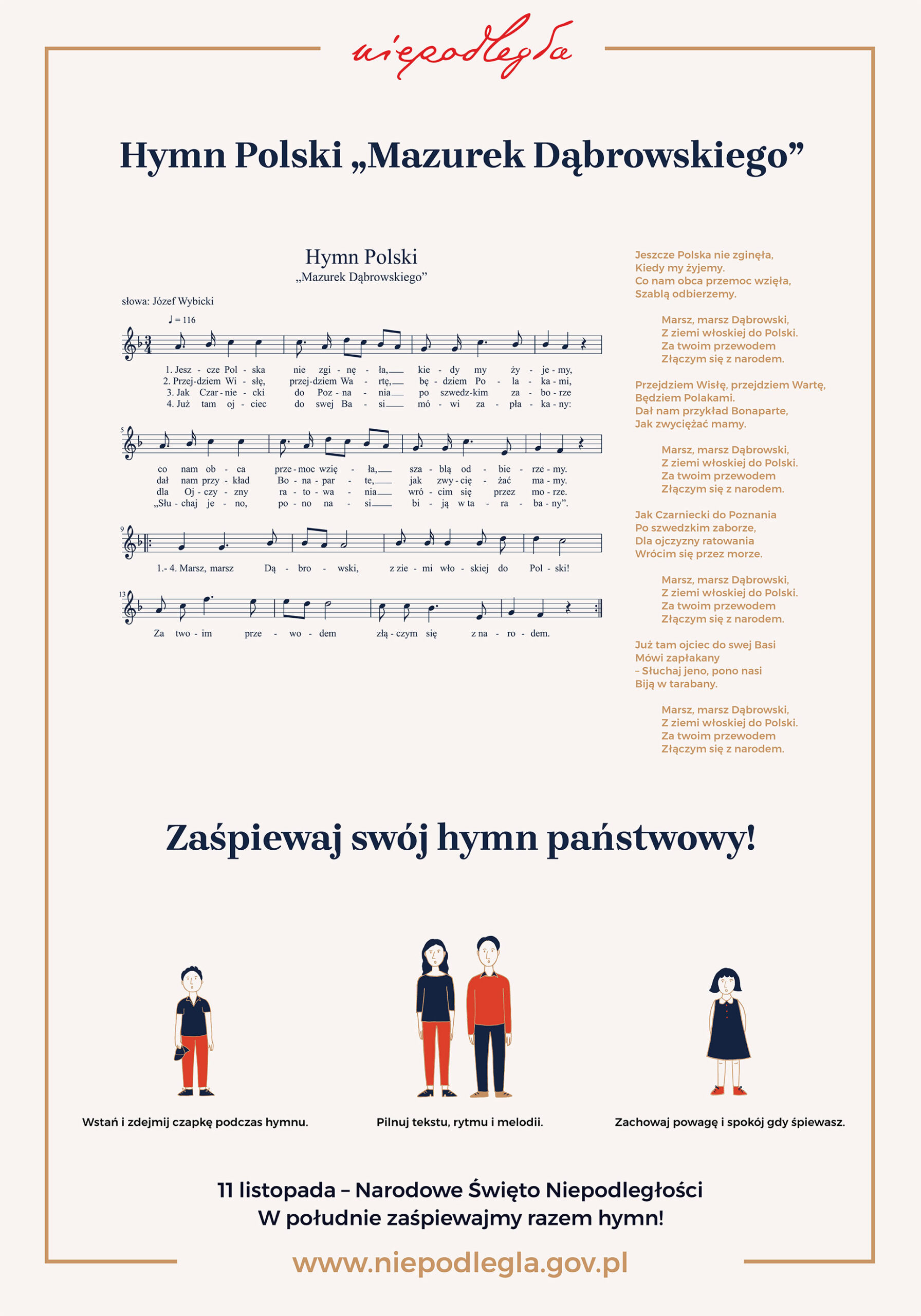 SYMBOLE NARODOWE – HYMN POLSKI