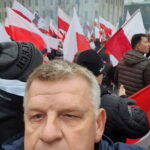 11.11.2022. Warszawa. Senator Jarosław Rusiecki na Marszu Niepodległości / Fot. Jarosław Rusiecki