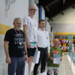 11.11.2022. Busko-Zdrój. VI Buski Maraton Pływacki. Na zdjęciu Piotr Gołębiowski. / Fot. Marta Gajda-Kruk - Radio Kielce