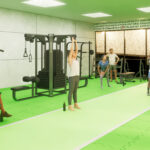 Wizualizacja wielofunkcyjnej hali we Włoszczowie / Fot. Powiat Włoszczowski