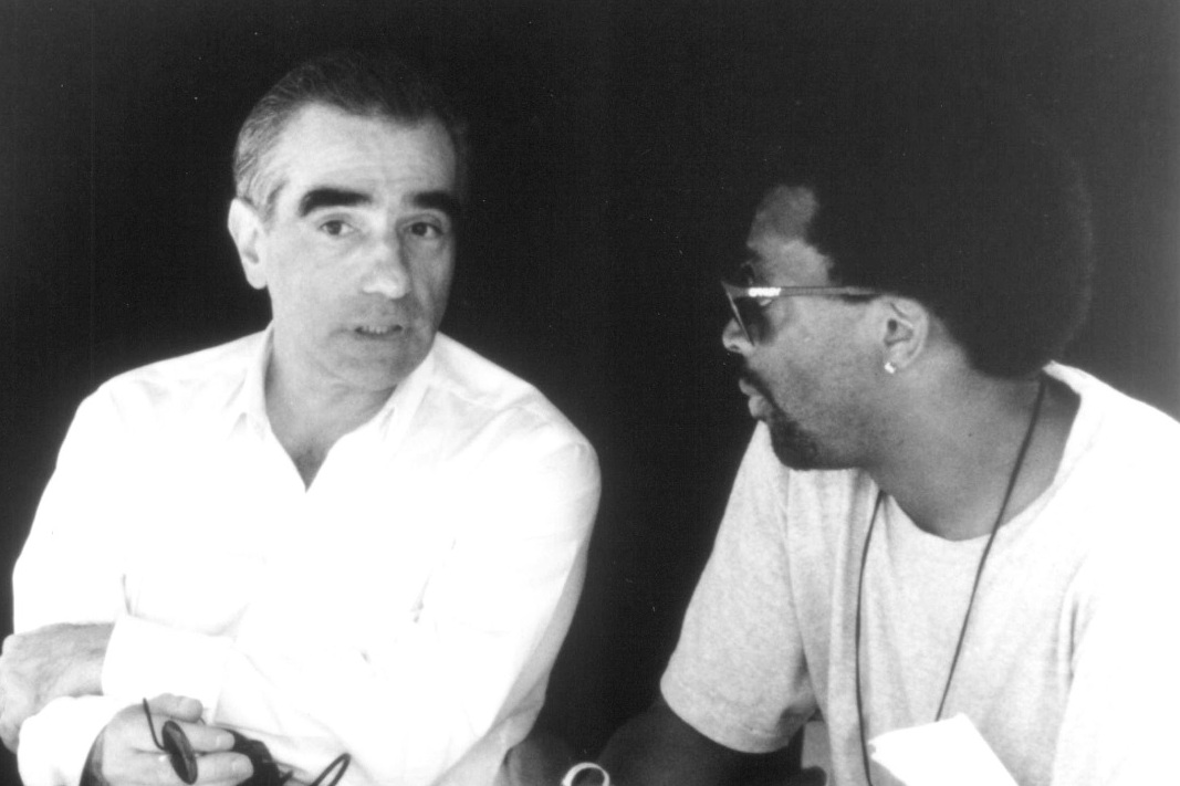 Martin Scorsese i Spike Lee na planie filmu „Ślepy zaułek” (1995) / źródło: materiały prasowe