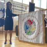 25.11.2022. Ostrowiec Św. Przekazanie sztandaru dla Szkoły Mistrzostwa Sportowego. / Fot. Emilia Sitarska - Radio Kielce