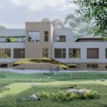 Wizualizacja budynku żłobka i przedszkola w Gadce / źródło: UG Mirzec