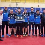 16.12.2022. Suchedniów. 11. kolejka Lotto Superligi tenisistów stołowych: Global Pharma Orlicz 1924 Suchedniów - AZS AWFiS Balta Gdańsk / Fot. Maciej Makuła - Radio Kielce