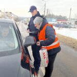 21.12.2022. Suchedniów. Ulica Bugaj. Kampania społeczna „Bezpieczny przejazd” / Fot. Jakub Rożek - Radio Kielce