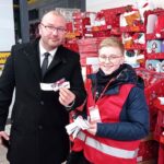 03.12.2022. Sandomierz. Zbiórka żywności / Fot. Grażyna Szlęzak - Radio Kielce