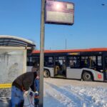 17.12.2022. Skarżysko-Kamienna. Montaż systemu informacji pasażerskiej / Fot. UM Skarżysko