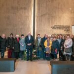 30.11.2022. Michniów. Delegacja pracowników z muzeum Památník / źródło: Mauzoleum Martyrologii Wsi Polskich w Michniowie