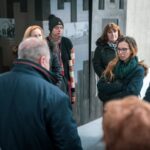 30.11.2022. Michniów. Delegacja pracowników z muzeum Památník / źródło: Mauzoleum Martyrologii Wsi Polskich w Michniowie