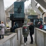 30.11.2022. Michniów. Delegacja pracowników z muzeum Památník / źródło: Mauzoleum Martyrologii Wsi Polskich w Michniowie